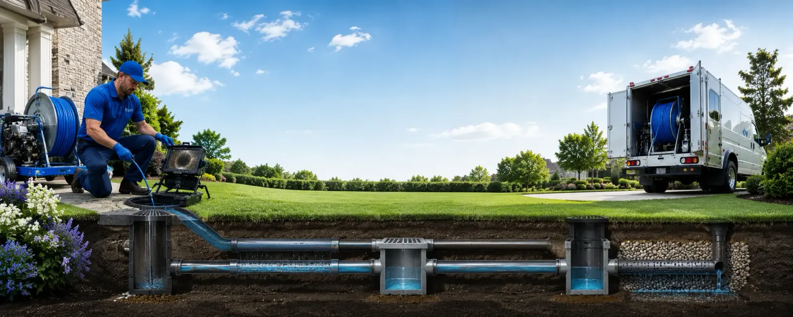 Outdoor drain cleaning information for Winsted, CT